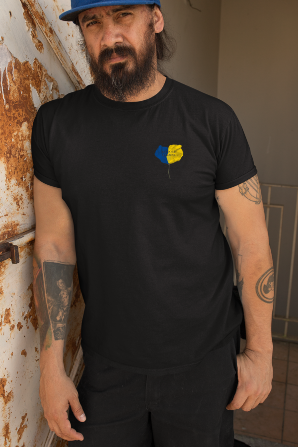 Support Ukraine t-shirt black Man